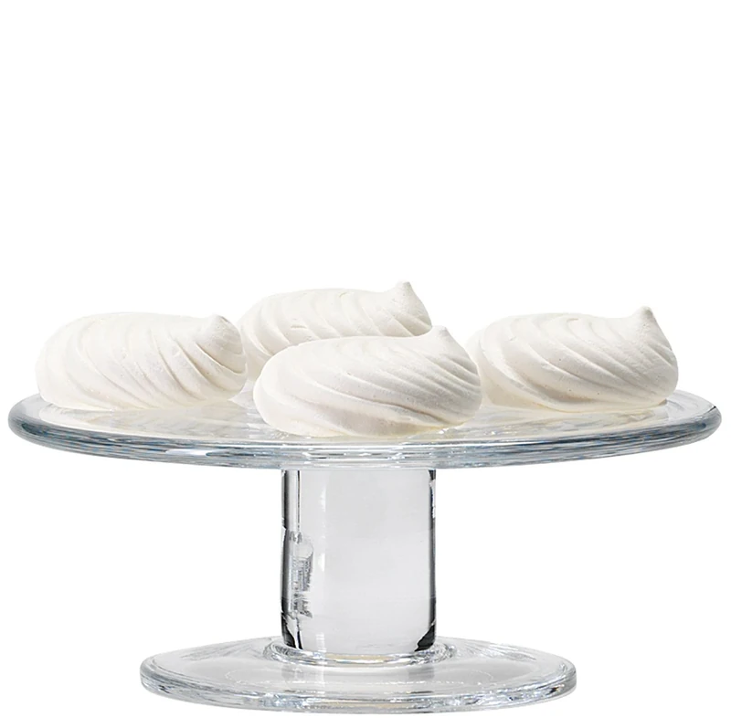 LSA International Klara Cakestand (low) Ø24cm Clear| 1 Unit | Mouthblown & Handmade Glass | KL01