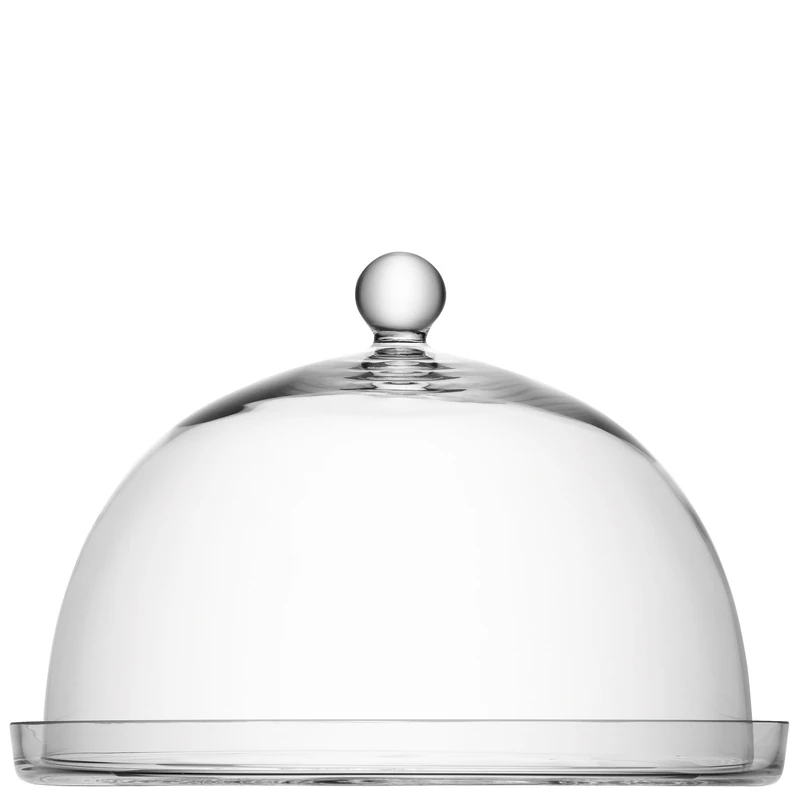 LSA International Vienna Plate & Dome Ø33/Ø30 H22.5cm Clear| 1 Unit | Mouthblown & Handmade Glass | VI03 - Image 1