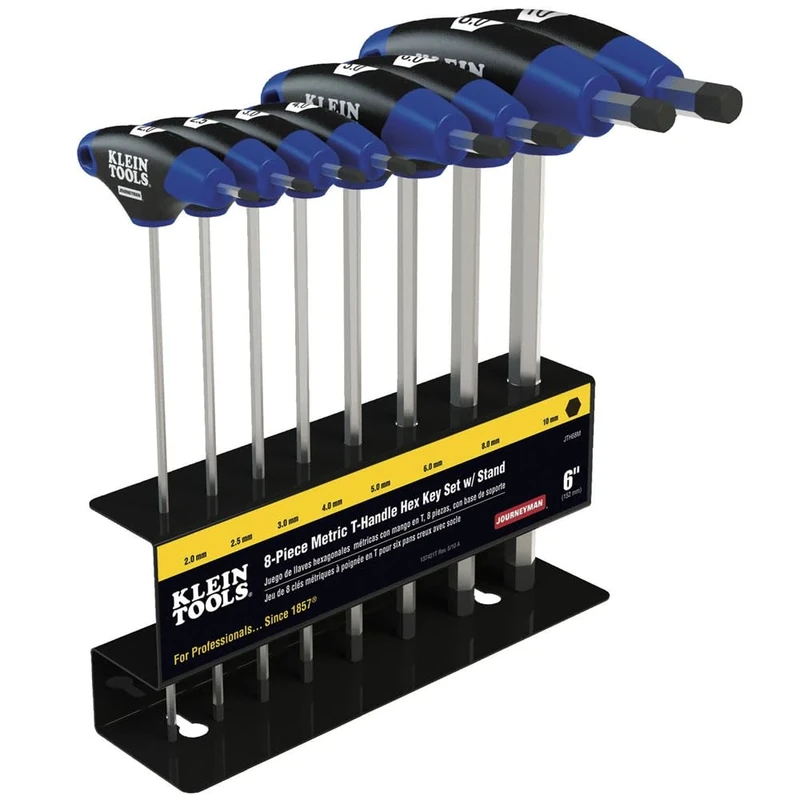 9-Inch Metric Journeyman T-Handle Set 8 Piece Klein Tools JTH98M