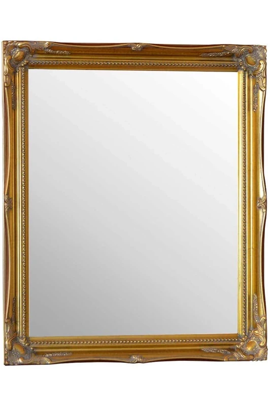Mirror 2" Wooden Gold Swept Antique Style Shabby Chic Picture Frame Size 20" x 24", Wood, 71x61