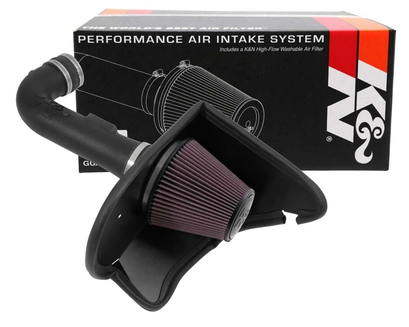 K&N Cold Air Intake Kit: High Performance, Guaranteed to Increase Horsepower: 2016-2019 Chevy Camaro, 3.6L V6,63-3094