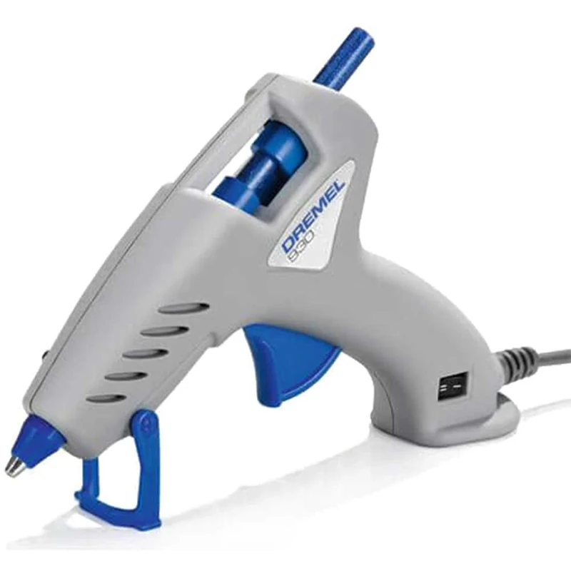 Dremel 930 Hot Glue Gun 105-165°C - Dual Temp Glue Gun with Precision Non-Drip Tip, Dual Temperature and 18 Multi-Purpose Glue Sticks (7 mm)