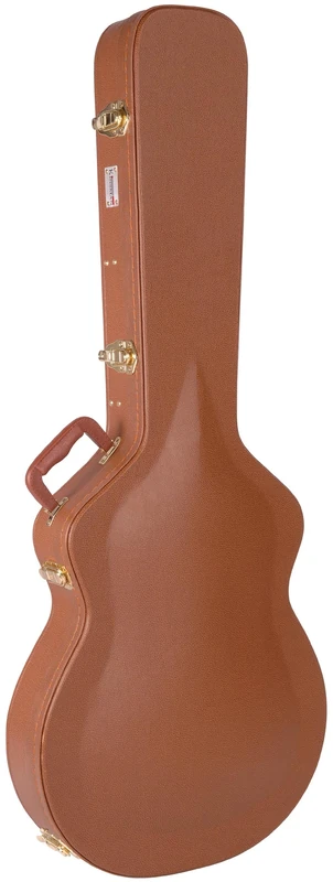 Kinsman CSA535 Deluxe Brown Vintage Arch Top Semi Acoustic Guitar Case