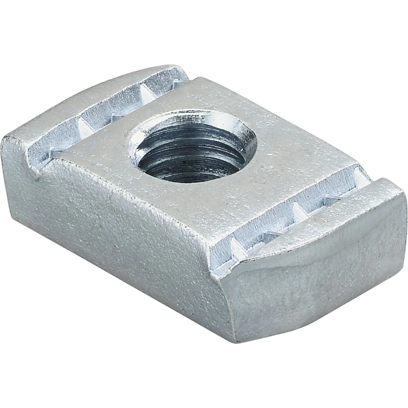 Fischer Slide Lining FCN Black 8mm x 9.5mm M8 Sliding Nut (100 Pieces)