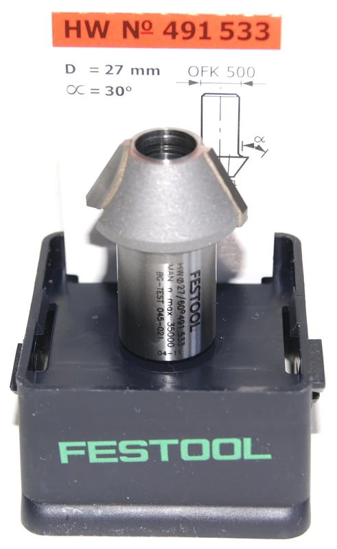 Festool Fresa de bisel HW 60°-OFK 500