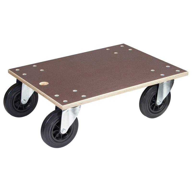 WAGNER moving dolly MM 1148 I 78 x 59 cm - for heavily loaded boxes, equipment & containers I non-slip surface I FSC®-certified I load capacity 750 kg - 20114801