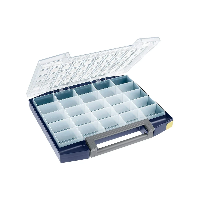 Can be adapted with Removable inserts of assorted sizes for small Parts, tools and Accessories