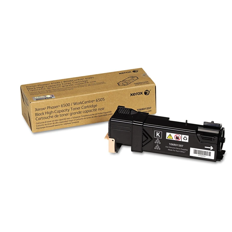 Xerox Phaser 6500/Workcentre 6505 Black High Capacity Toner Cartridge (3,000 Pages) - 106R01597