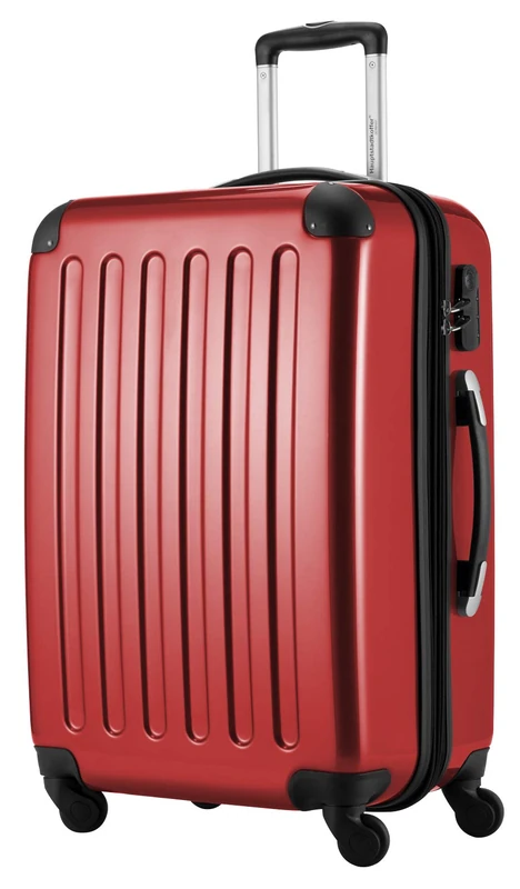Hauptstadtkoffer® · Hard-Side Suitcase RED high Gloss · Dimension ca. 63 x 42 x 28 cm + 4 cm Volume Expansion · max. 87 Liter Filling Volume