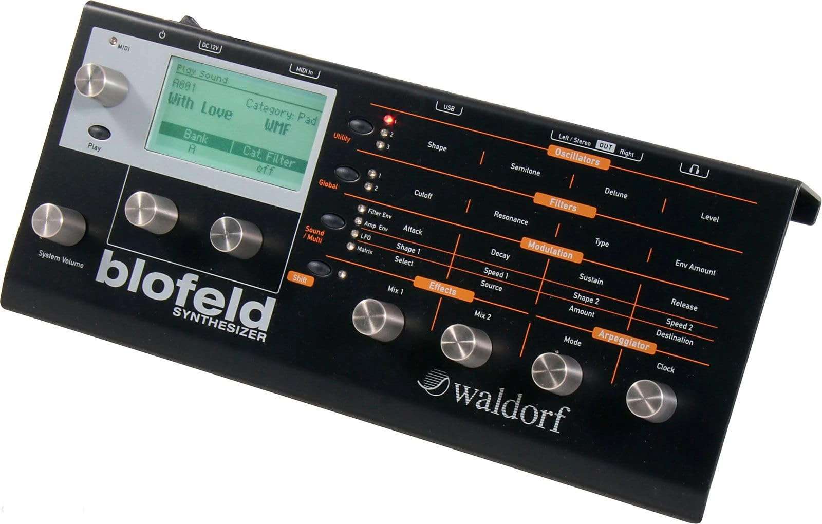 Waldorf Blofeld Module Shadow Edition Desktop Analog Modeling Synthesis Module