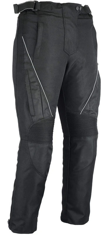 Bikers Gear Australia New Ladies Jazz Waterproof Motorcycle Trousers Black with Venting Removable Thermal Liner and CE1621-1 Armour UK18R 2XL/R