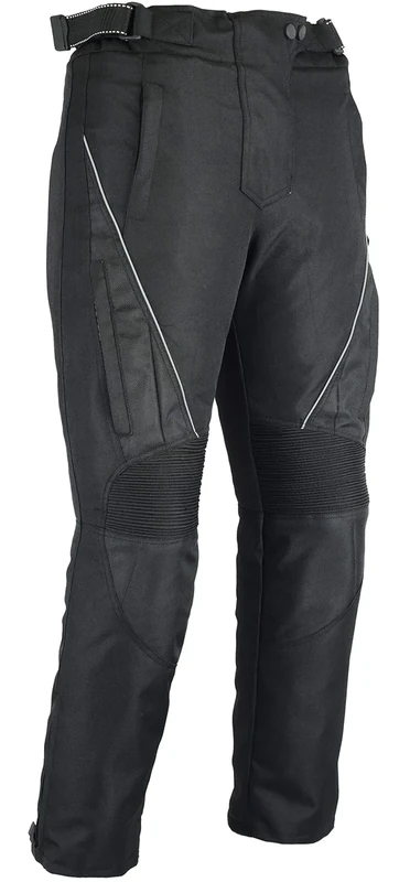 Bikers Gear Australia New Ladies Jazz Waterproof Motorcycle Trousers Black with Venting Removable Thermal Liner and CE1621-1 Armour UK 12S EU M