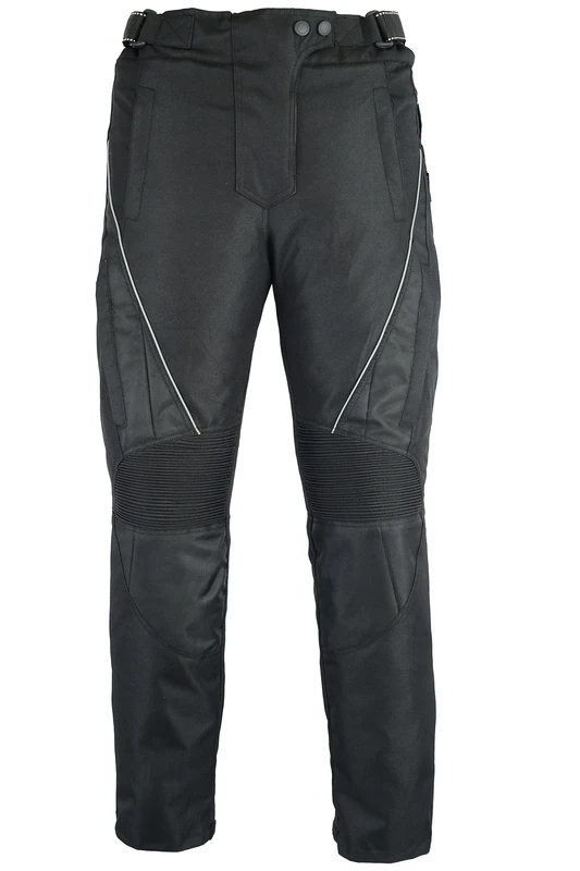 Bikers Gear Australia New Ladies Jazz Waterproof Motorcycle Trousers Black with Venting Removable Thermal Liner and CE1621-1 Armour UK22R 4XL/R