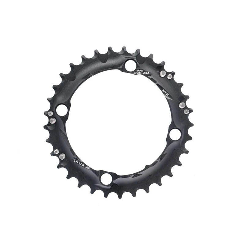 Truvativ Chainring MTB 33T 4 Bolt 104 mm BCD Aluminium Blast Black 3 x 10 S1, 11.6215.188.290