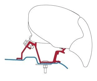 Fiamma Adapter F65 Mercedes Sprinter series high-top from 2006