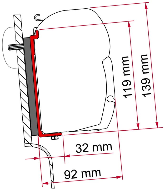 Fiamma F45 S - F45 L - ZIP Kit Adapter Westfalia (High Roof)