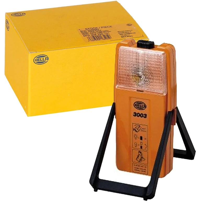 HELLA 2XW 007 146-001 Halogen-Warning Light 3003 - 6V - Yellow - Image 1