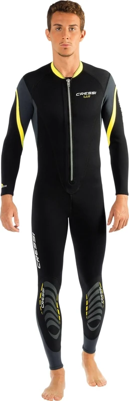 Cressi Lui Monopiece Wetsuit 2.5mm - All-In-One Wetsuit Premium Neoprene High Stretch 2.5mm for Men's