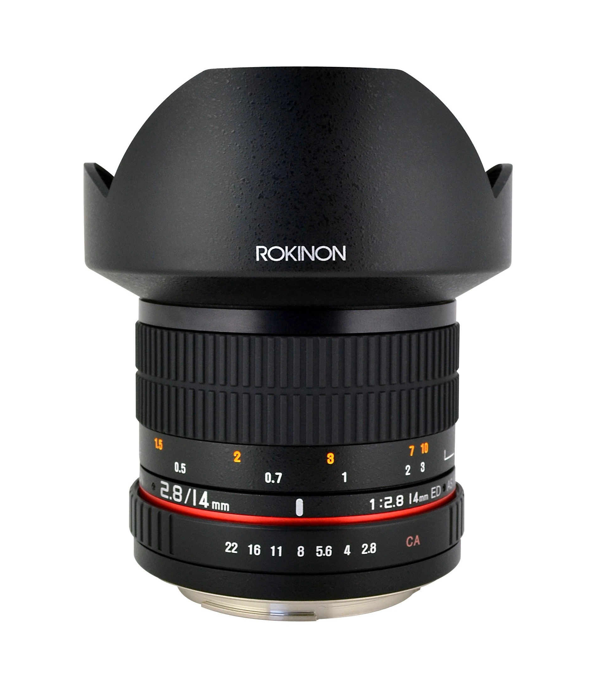 Rokinon 14mm f/2.8 IF ED UMC Ultra Wide Angle Fixed Lens w/Built-in AE Chip for Nikon Black