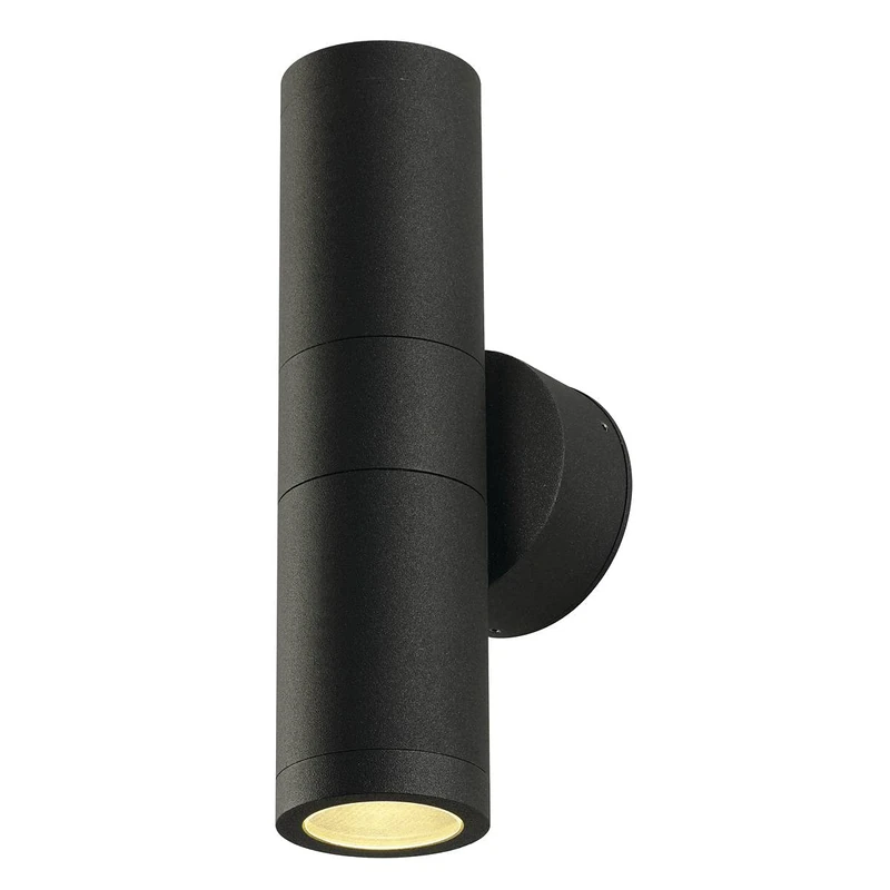 SLV Surface-Mounted Wall Light WALLYX/Illumination for Walls, Paths, entrances, LED Outdoor spot, Surface-Mounted Outdoor Light, Garden lamp / GU10 IP44 11W Anthracite
