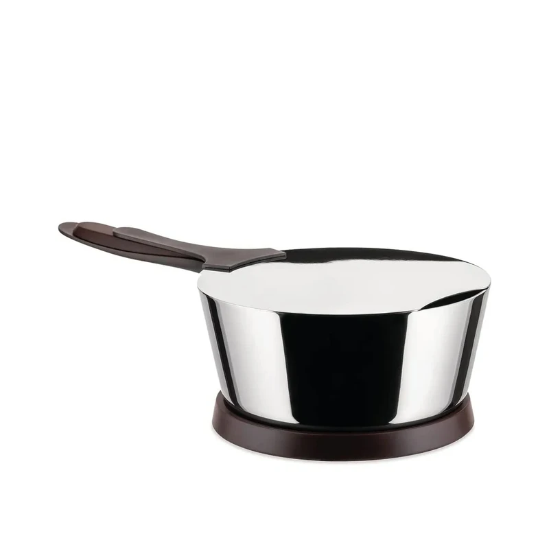 Alessi PJ01S Pasta Cooking Unit Includes One Saucepan/One Lid/One Spoon/One Trivet in 18/10 Stainless Steel Mirror Polished