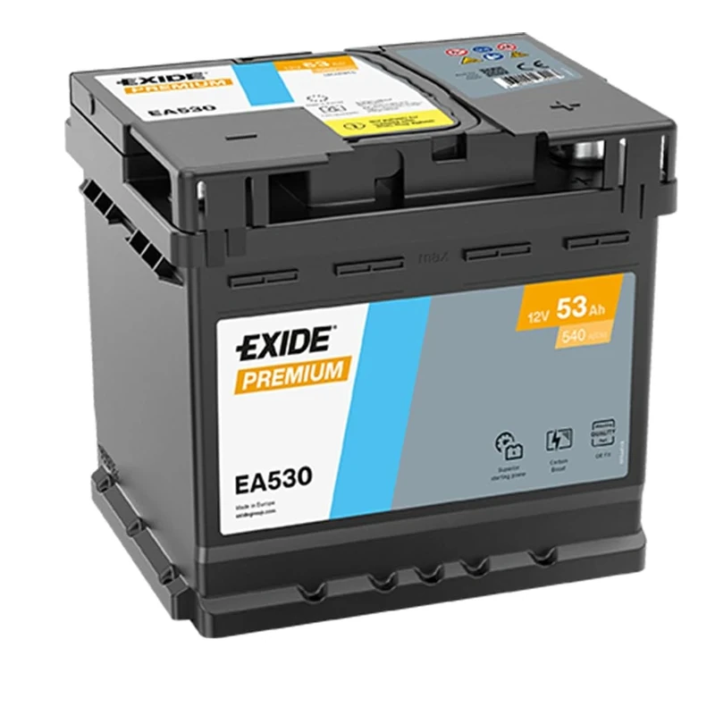 Exide Premium Car Battery EA530 53 Ah 12V