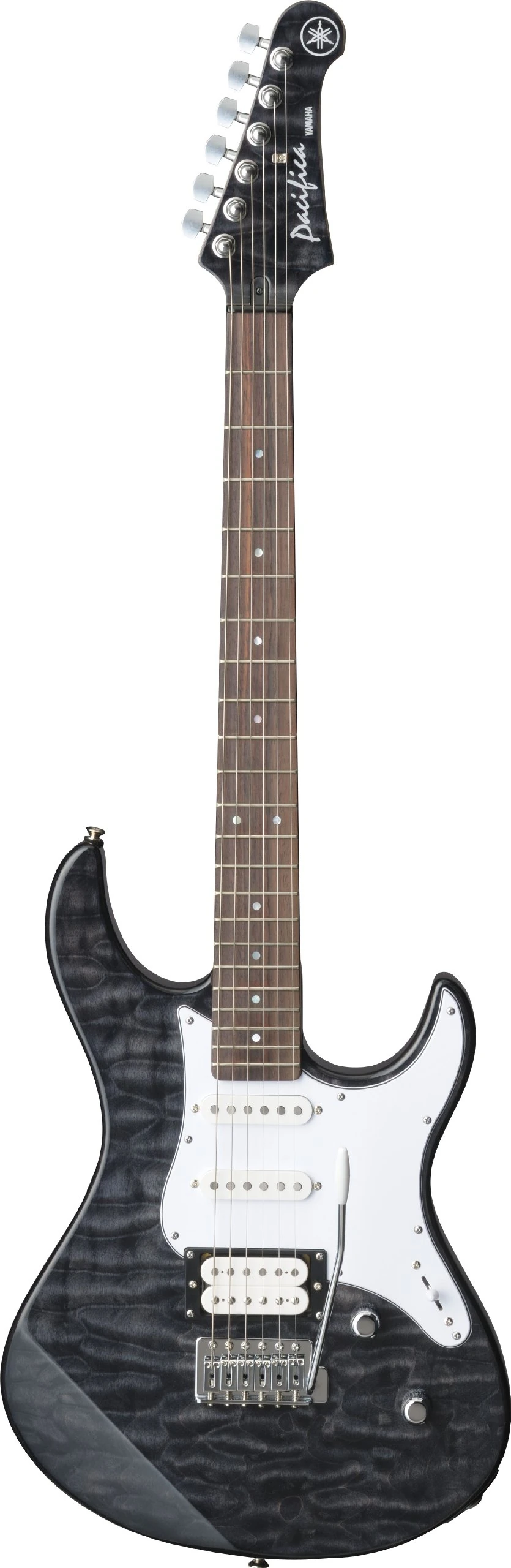 Yamaha PAC212VQM TB Electric Guitar - Quilted Maple Body and Headstock - Translucent Black