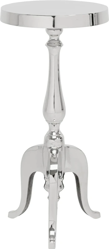 Kare Design Side table Barocco, Silver, diameter 27cm, Accent table, Sofa table, Small furniture, Metal, Modern, Home design, Interior, Decoration, Home trend, Gift, Living room