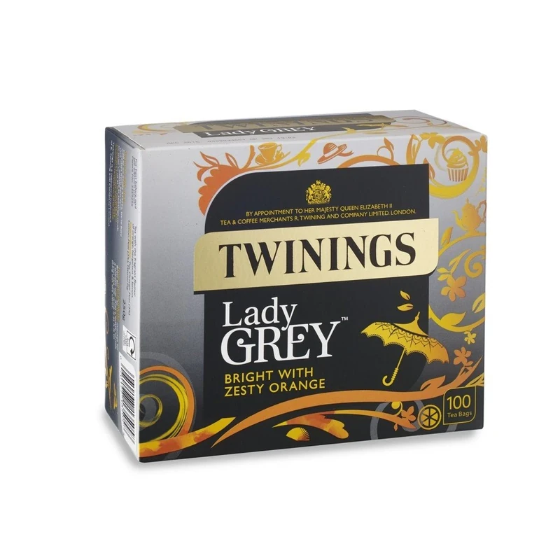 Twinings Lady Grey 100 Tea Bags, 250g
