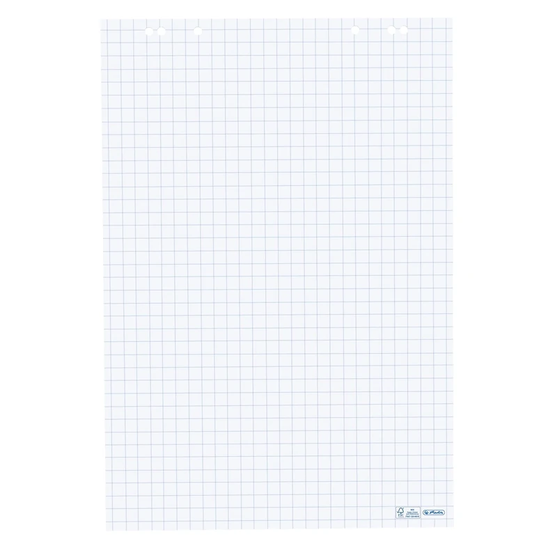 Herlitz 68x99cm Squared Recycled Paper 20 Sheet Flipchart Pad