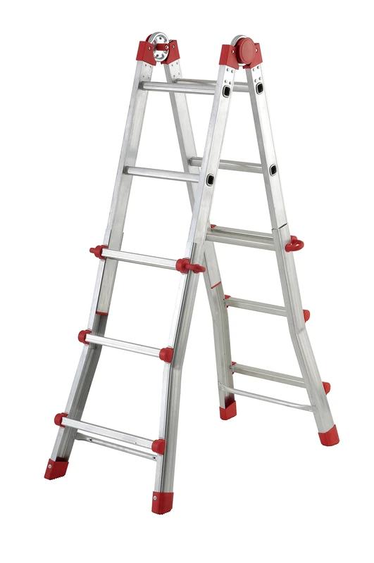 Hailo (L) 7516-151 - Escalera aluminio telescópica multiposición ProfiStep Multi (4x3 peldaños)