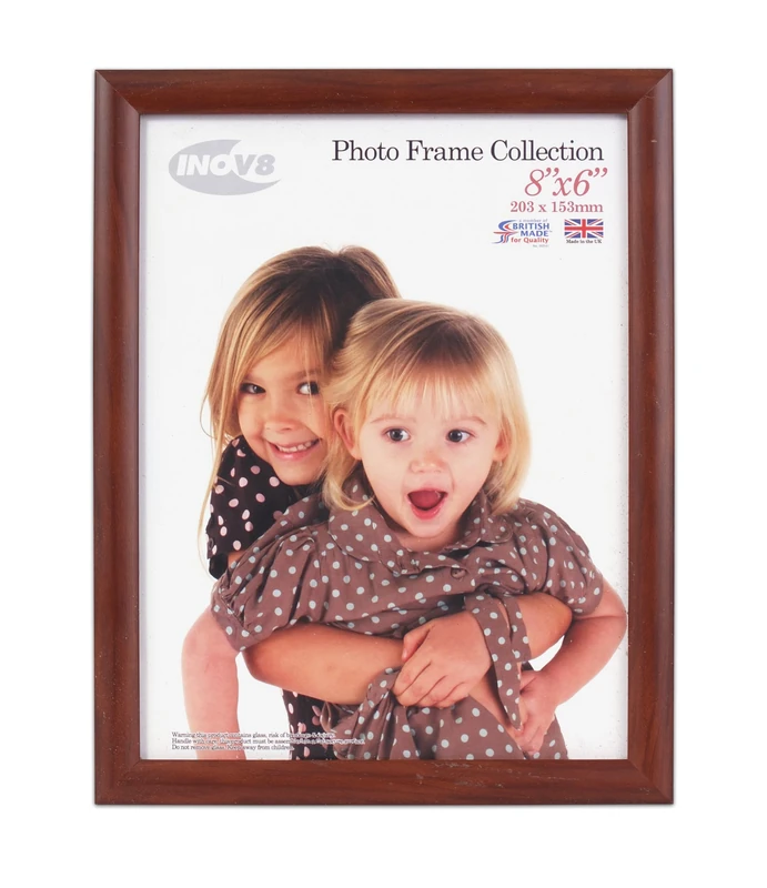 Inov8 Framing Picture Frames, Wood, Dark Oak, 8 x 6 inch, PFVS-VDOK-86