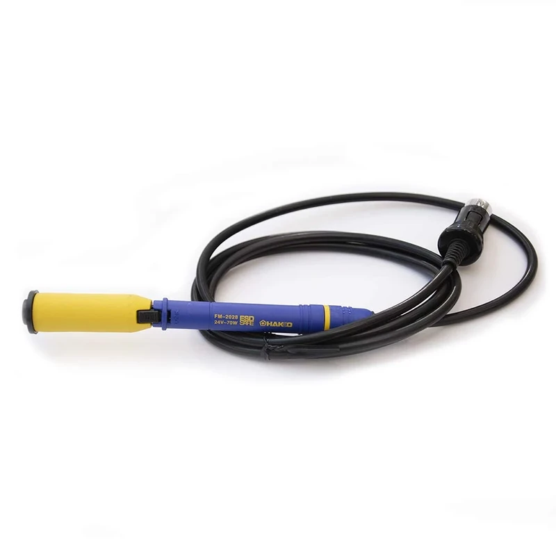 Hakko FM-2028 Soldering Iron with Yellow Antibacterial Sleeve 24V/70W