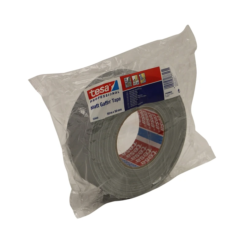 tesa 53949-00005-02 Fabric Tape 53949 Silver (L x W) 50 m x 50 mm Pack of 1