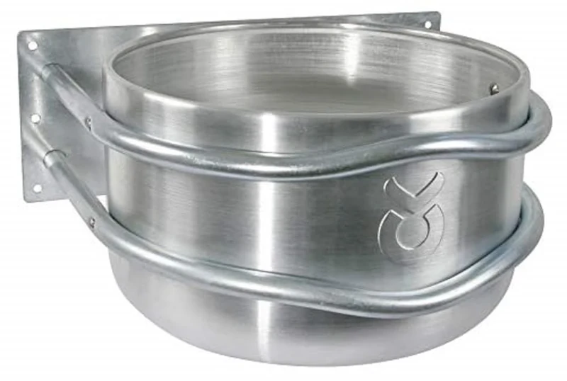 Kerbl 32495 Aluminium Feeding Trough approximately 18 litres with Drain