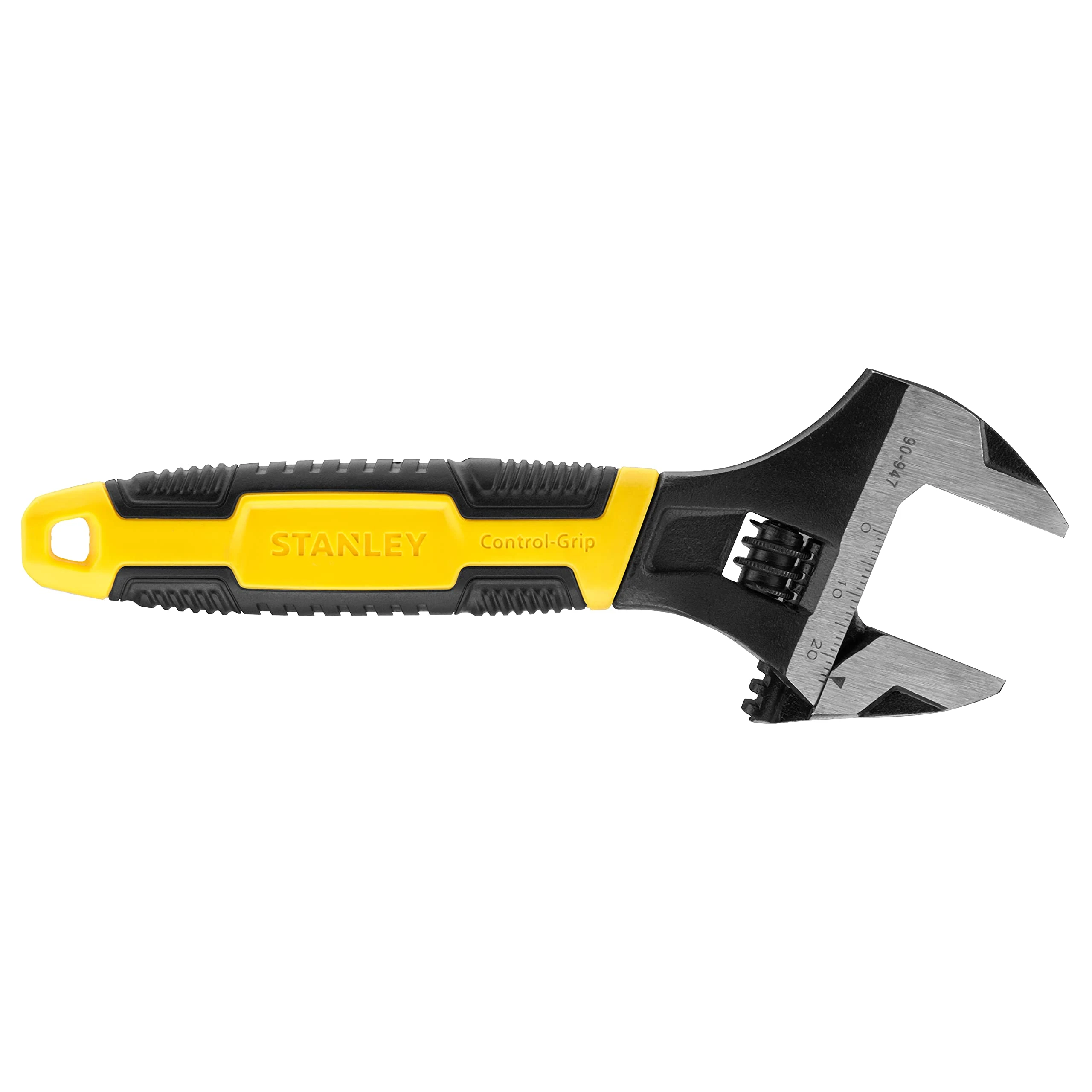 STANLEY 090947 6in MaxSteel Adjustable Wrench, Blackone