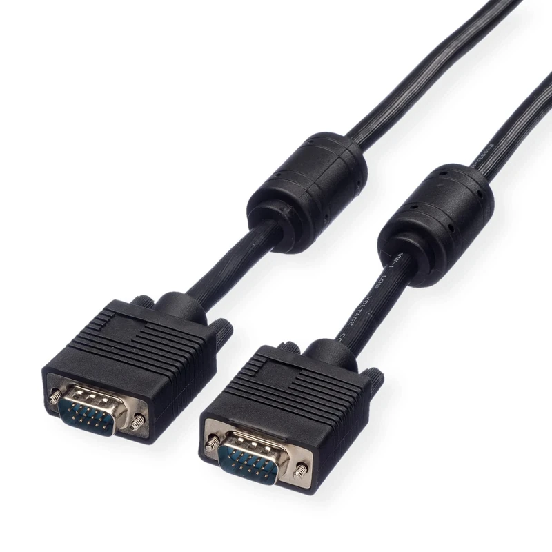 Roline 20m HD15 M-M VGA Cable with Ferrite