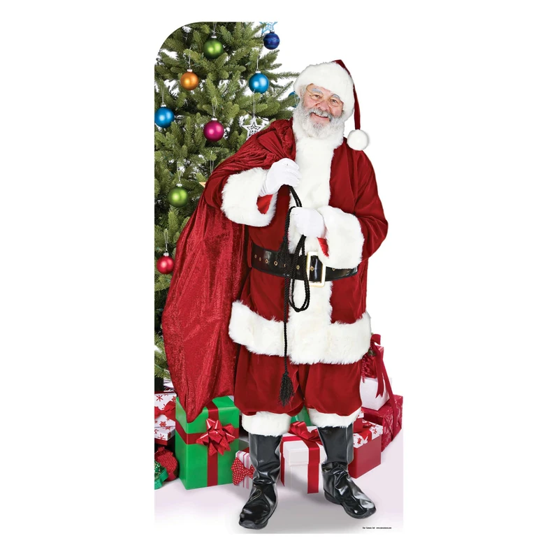 Star Cutouts Ltd SC173 Stand in Official Star Cutouts Father Santa Clause Christmas Decoration Perfect for Grottos and Festive Displays 186cm Tall