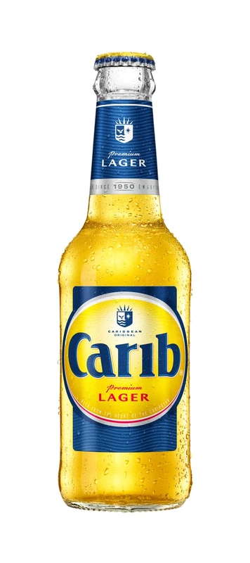 Carib Lager 24x330ml NRB - Imported Trinidadian Lager - Image 1