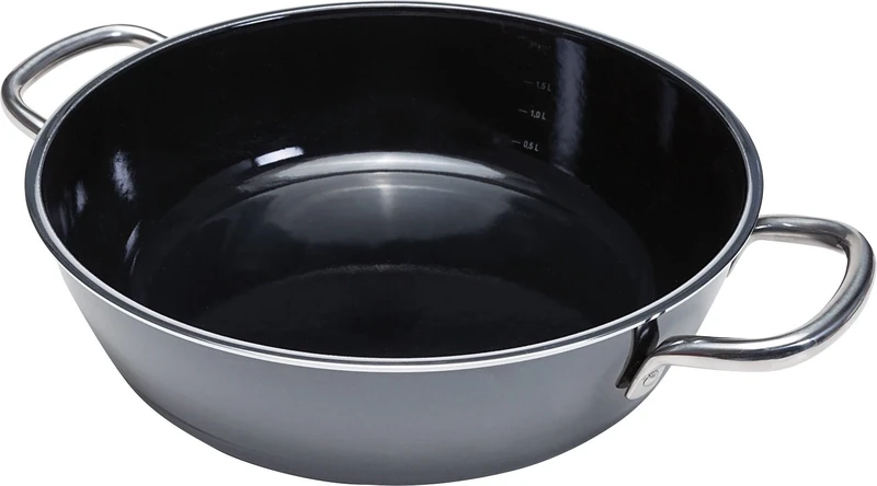 Silit Uncoated Professional Silargan Functional Ceramic Roasting Pan, Black, 24 cm