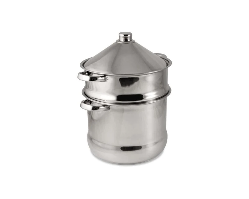 Baumalu Couscous Maker Tajine, Stainless Steel, Silver, 14 litres