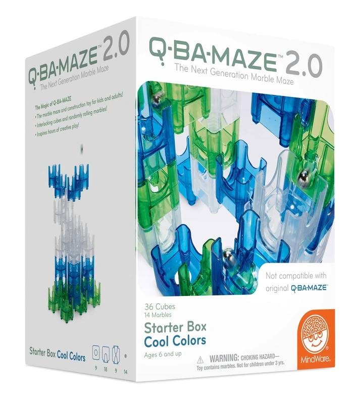 Mindware | Q-Ba-Maze 2.0: Mega Stunt Set | Miniature Game | Ages 6+ | 1 Players
