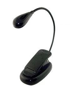 AAA Products Double LED - Black LED Clip-On Reading Light for Samsung Slide E65/E60 eBook Readers - 12 Month Warranty