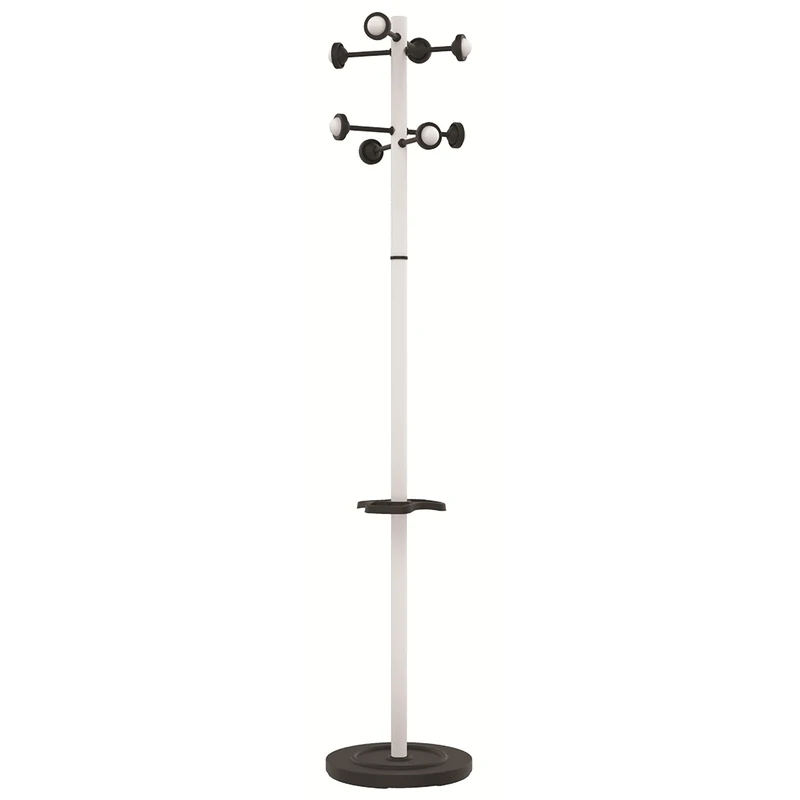 Unilux 100340696 Coat Rack Stainless Steel/ABS/PP 175 cm, white, 175
