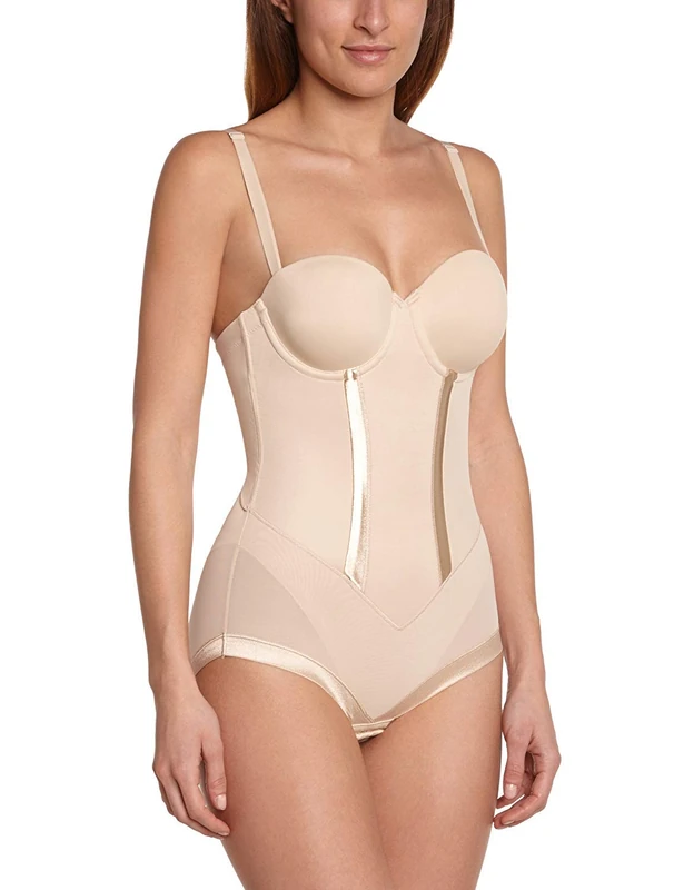 Maidenform Flexees Women's Shapewear Body Briefer, Beige, 34D - Image 1