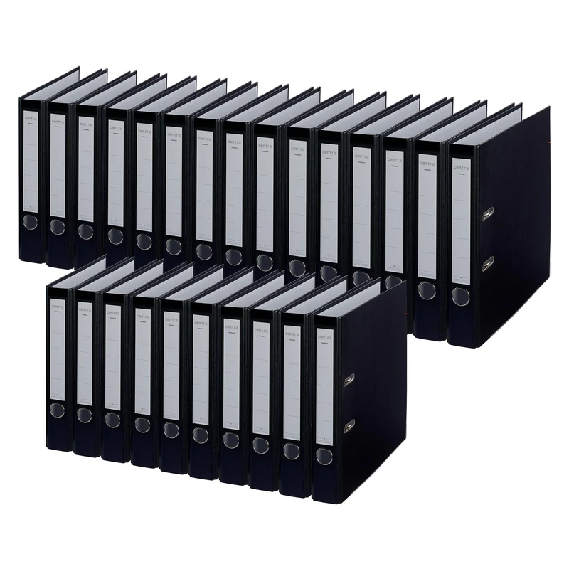 Centra Chromos A4 50mm Lever Arch File - Black (Pack of 25)