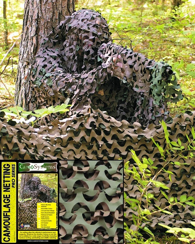 Mil-Tec Unisex - Adult Pro Light Net Blankets, Woodland, One Size