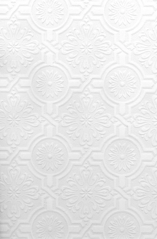 Brewster 497-32817 Nazareth Ornate Tiles Wallpaper, White