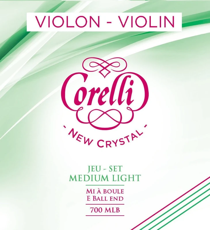 Corelli Violin strings Crystal set with ball end Forte 700FB