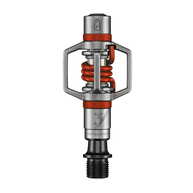 Crankbrothers Eggbeater-3 Pedals, Silver with Red Spring